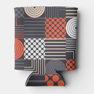 Memphis Magic: Geometric Banner Fun Can Cooler