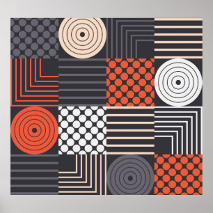 Memphis Magic: Geometric Banner Fun Poster