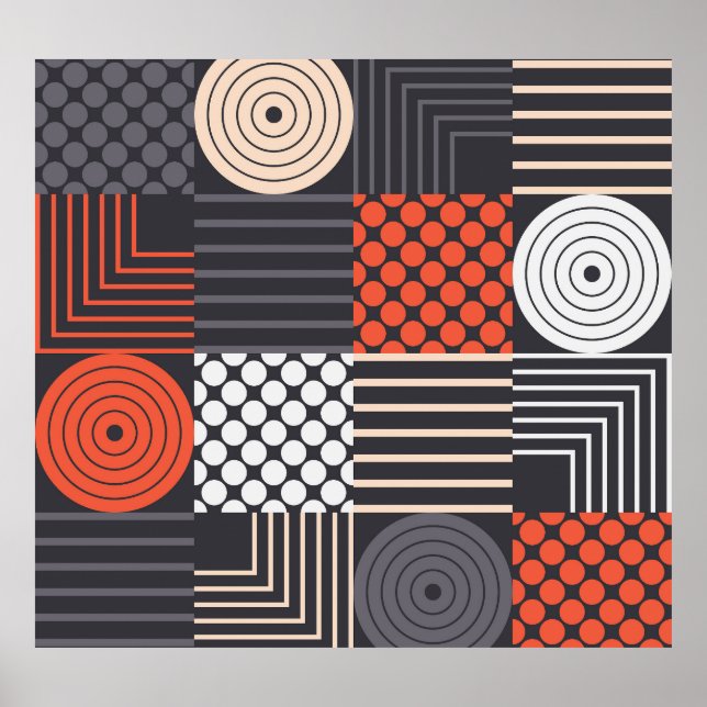 Memphis Magic: Geometric Banner Fun Poster (Front)