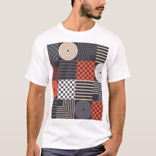 Memphis Magic: Geometric Banner Fun T-Shirt