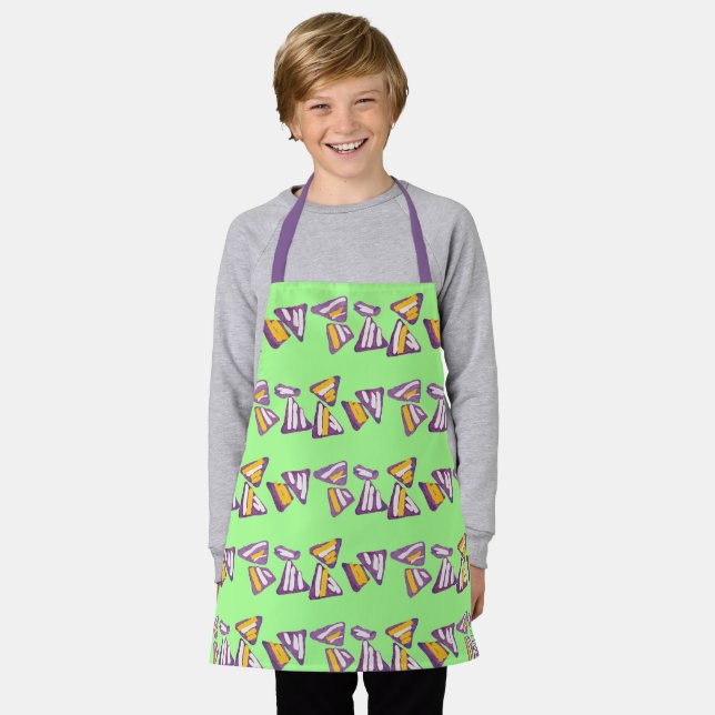 Memphis Nachos on Electric Mint apron (Worn)