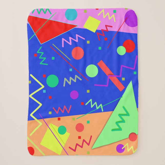 Memphis No. 53 Sherpa Blanket (Front)