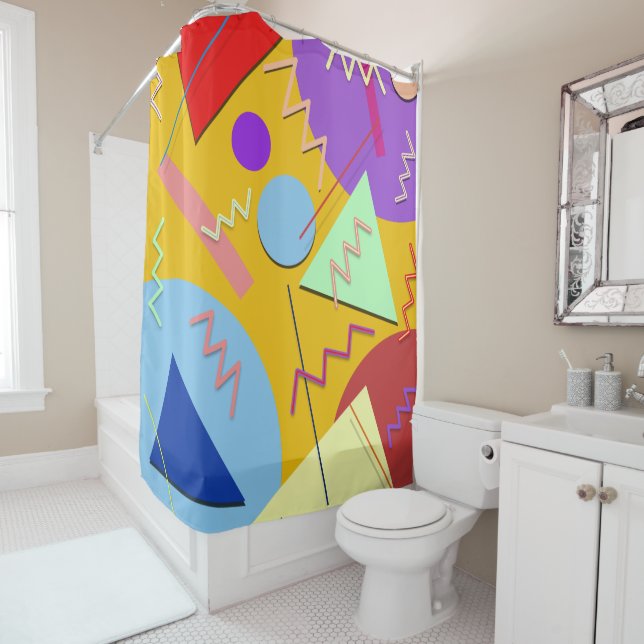 Memphis No. 8 Shower Curtain (In Situ)