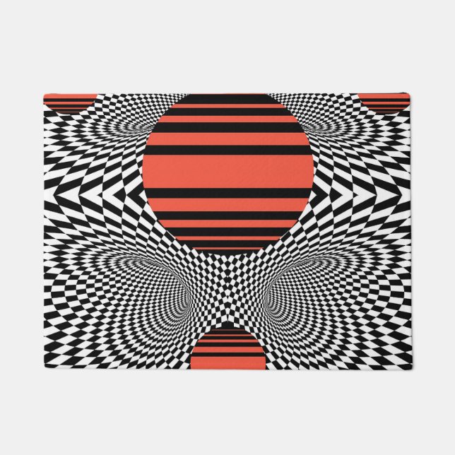 Memphis OpArt Doormat (Front)