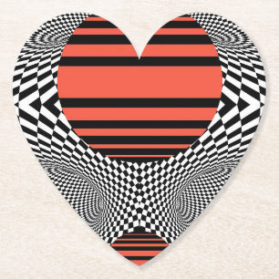 Memphis OpArt Paper Coaster