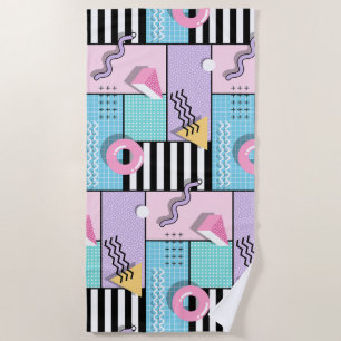 Memphis Party Beach Towel