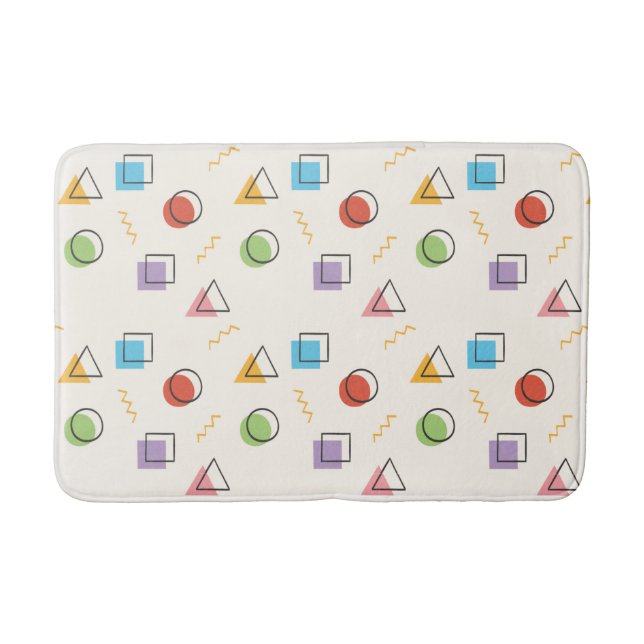 Memphis Pattern bath mats (Front)