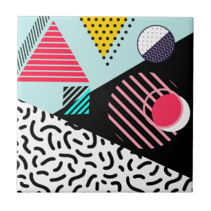 Memphis Pattern Ceramic Tile