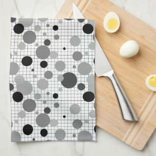 Memphis polka dots socks tea towel
