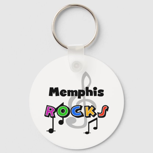 Memphis Rocks Key Ring (Front)