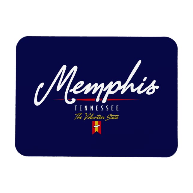 Memphis Script Magnet (Horizontal)