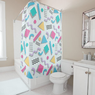 Memphis Shapes Shower Curtain