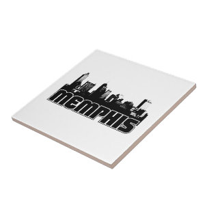 Memphis Skyline Ceramic Tile