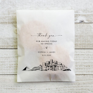 Memphis Skyline Wedding Thank You Favour Bags