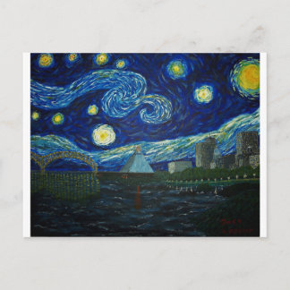 "Memphis Starry Night" by Jack Lepper Postcard