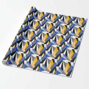Memphis Style: Creative Geometric Collage. Wrapping Paper
