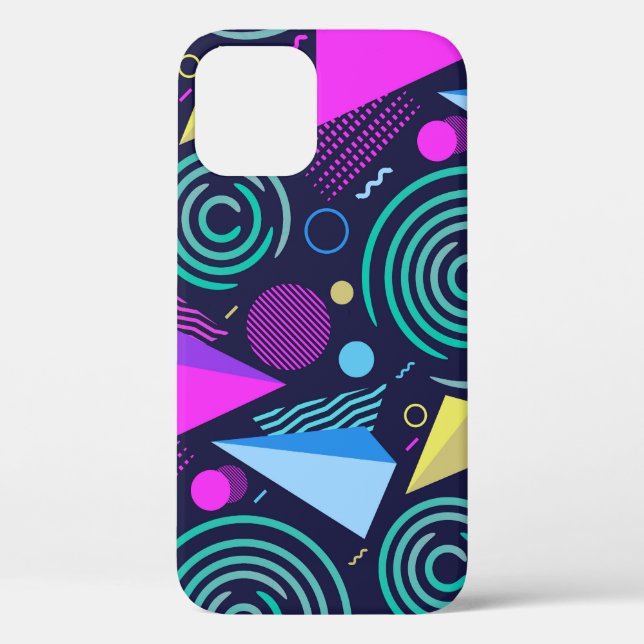 Memphis Style Geometric Shapes Case-Mate iPhone Case (Back)