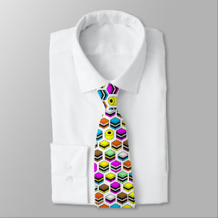 Memphis Style Liquorice Allsorts Pattern Tie