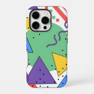 Memphis Style Phone Case Dopamine Decor Bold Geome