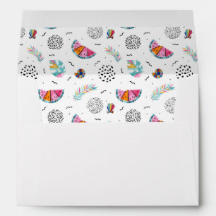 Memphis Style Tropical Summer Pattern Envelopes