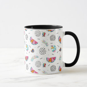 Memphis Style Tropical Summer Pattern Mug