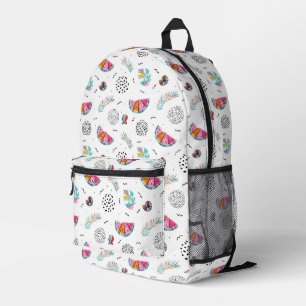 Memphis Style Tropical Summer Pattern Printed Backpack