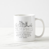 Memphis | Stylised City Skyline Custom Slogan