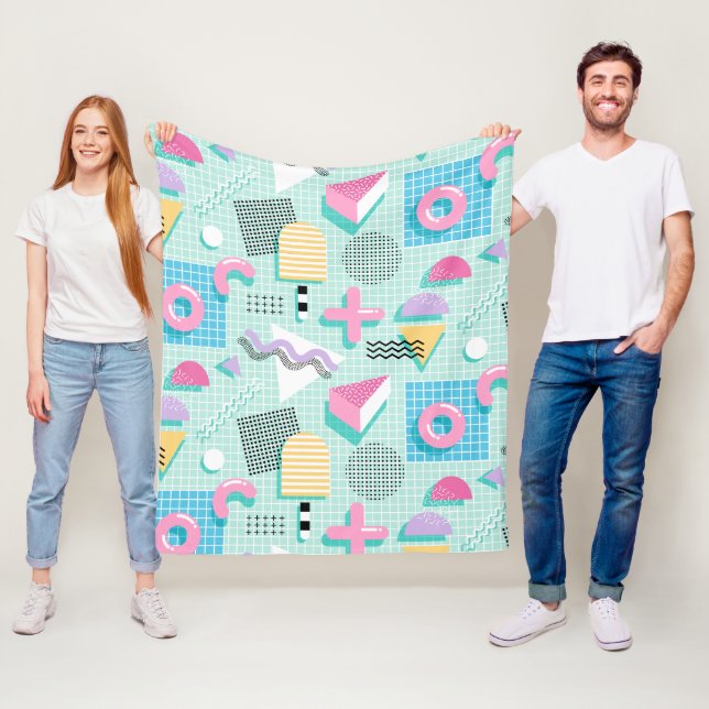 Memphis Sweet Candies Fleece Blanket (In Situ)