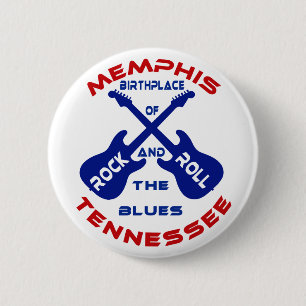 Memphis, Tennessee 6 Cm Round Badge