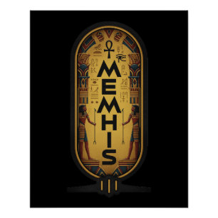 Memphis, Tennessee - Ancient Egyptian Tribute Poster