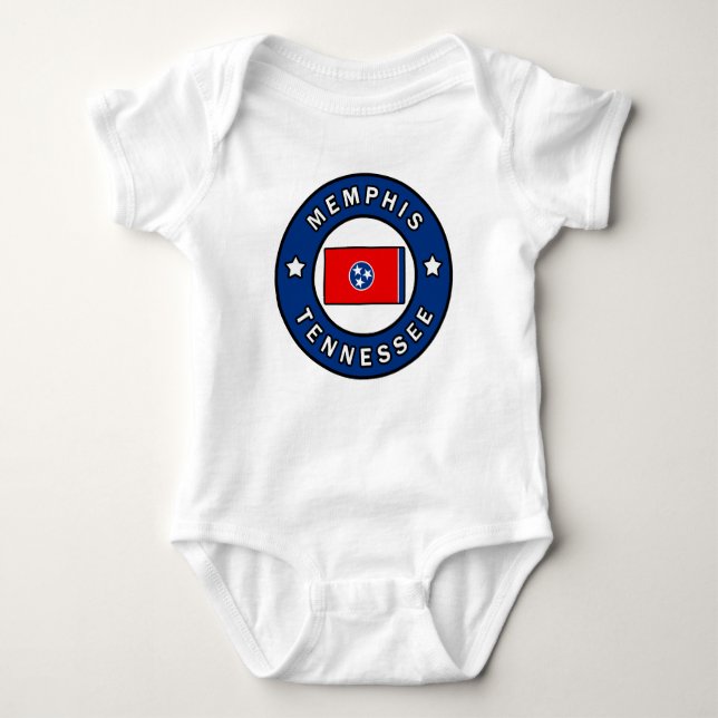 Memphis Tennessee Baby Bodysuit (Front)