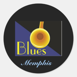 Memphis Tennessee Classic Round Sticker