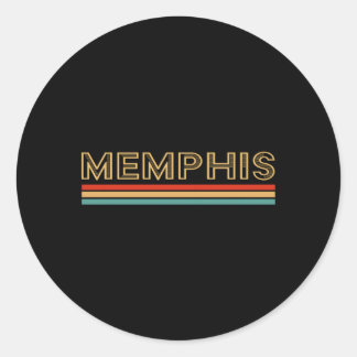 Memphis Tennessee Classic Round Sticker
