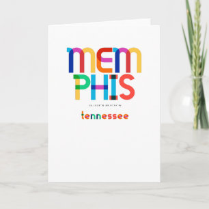 Memphis Tennessee Mid Century, Pop Art, Card
