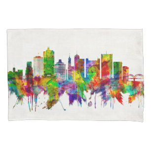 Memphis Tennessee Skyline Pillowcase