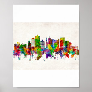 Memphis Tennessee Skyline Poster