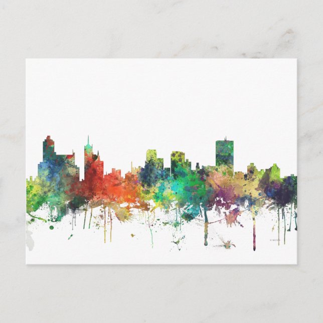 MEMPHIS, TENNESSEE SKYLINE SP - POSTCARD (Front)