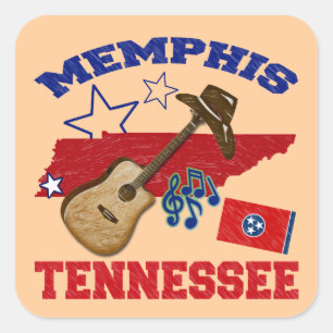 Memphis, Tennessee Square Sticker