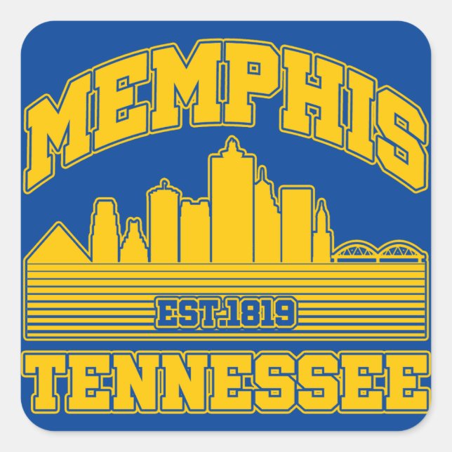 Memphis,Tennessee Square Sticker (Front)