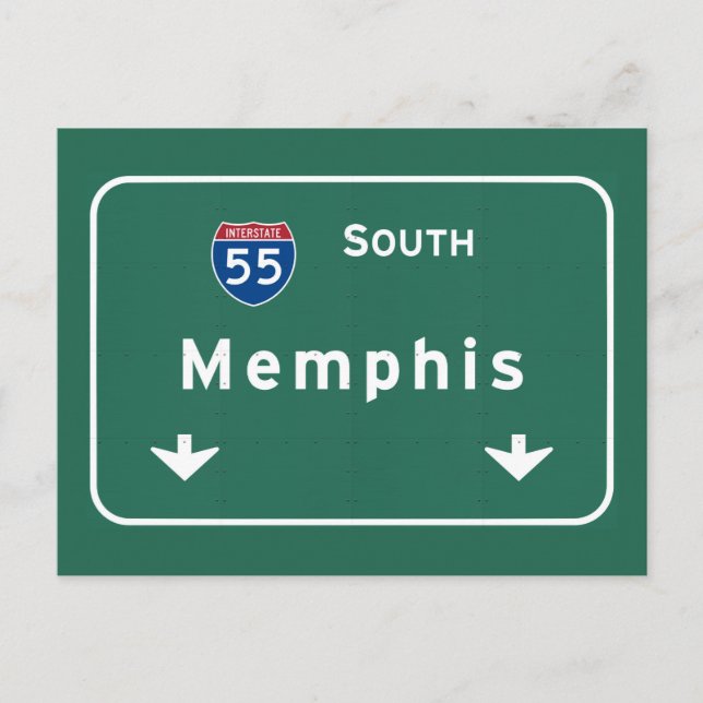 Memphis Tennessee tn Interstate Highway Freeway : Postcard (Front)