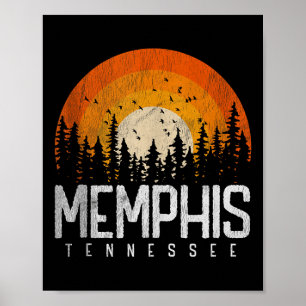 Memphis Tennessee Tn Shirt Retro Style Vintage 70s Poster