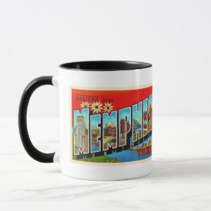 Memphis Tennessee TN Vintage Large Letter Postcard Mug