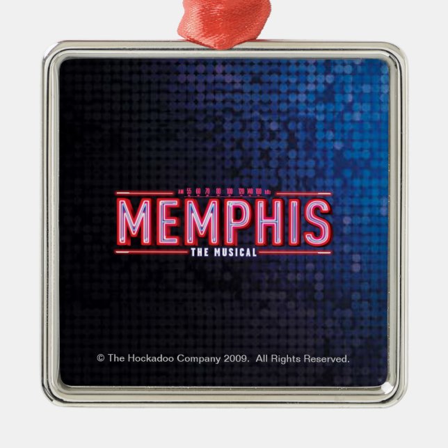 MEMPHIS - The Musical Logo Metal Ornament (Front)
