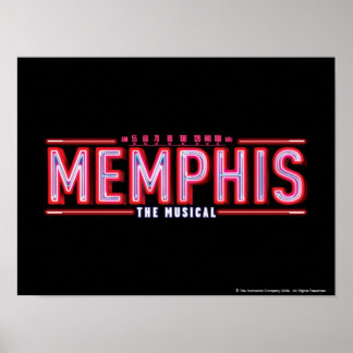 MEMPHIS - The Musical Logo Poster