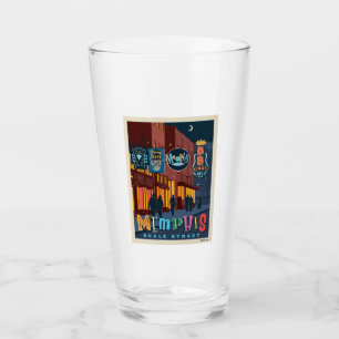 Memphis, TN Beale Street Neon Glass