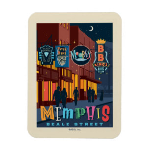 Memphis, TN   Beale Street Neon Magnet