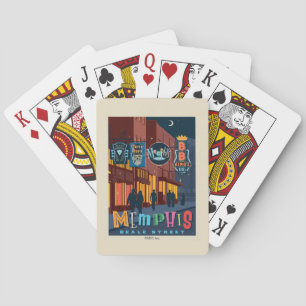 Memphis, TN   Beale Street Neon Playing Cards