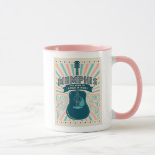 Memphis, TN: Guitar Series   Rock-N-Roll Mug