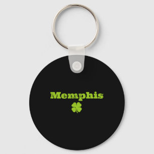 Memphis Tn Irish Pride Shamrock Image St Patricks Key Ring