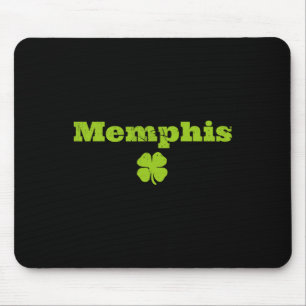 Memphis Tn Irish Pride Shamrock Image St Patricks Mouse Pad